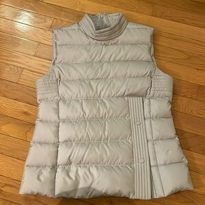 Louis Castel light grey puffer vest small